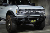 DV8 Offroad - Ford Bronco Factory Front Bumper License Relocation Bracket Front  - LPBR-01