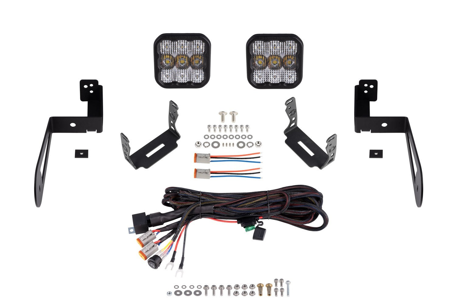 Diode Dynamics - Jeep JK SS5 CrossLink Bumper Lightbar Kit  Sport Combo - DD7274