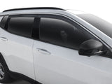Husky Liners 2884026 Low Profile Ventvisor Deflector; Smoke with Chrome Trim; Outside Mount; 4 pc.