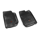 Rugged Ridge - Floor Liners, Front, Black; 07-16 Jeep Wrangler/JKU - 12920.01