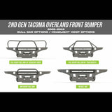 C4 Fabrication - Tacoma Overland Series Front Bumper / 2nd Gen / 2005-2011 - 1200-3105-30-FHH