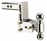 B&W Trailer Hitches - TS10037C B&W Tow And Stow Dual Ball 2" Adj Ball Mount 5" Drop/5-1/2" Rise, Chrome