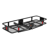 Curt - 60" x 20" Black Steel Basket Cargo Carrier (Fixed 2" Shank, 500 lbs.) - 18150
