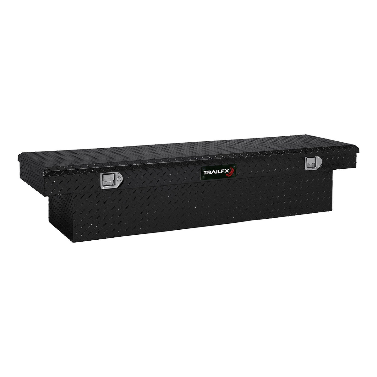 TrailFx - 69 Inch Aluminum Single Lid Crossover Toolbox- Gloss Black (110702)