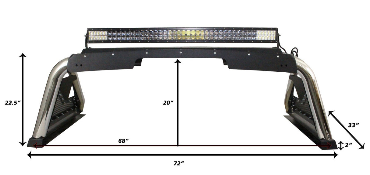 Go Rhino 911000T - Sport Bar 2.0 for Full-Sized Trucks - Textured Black