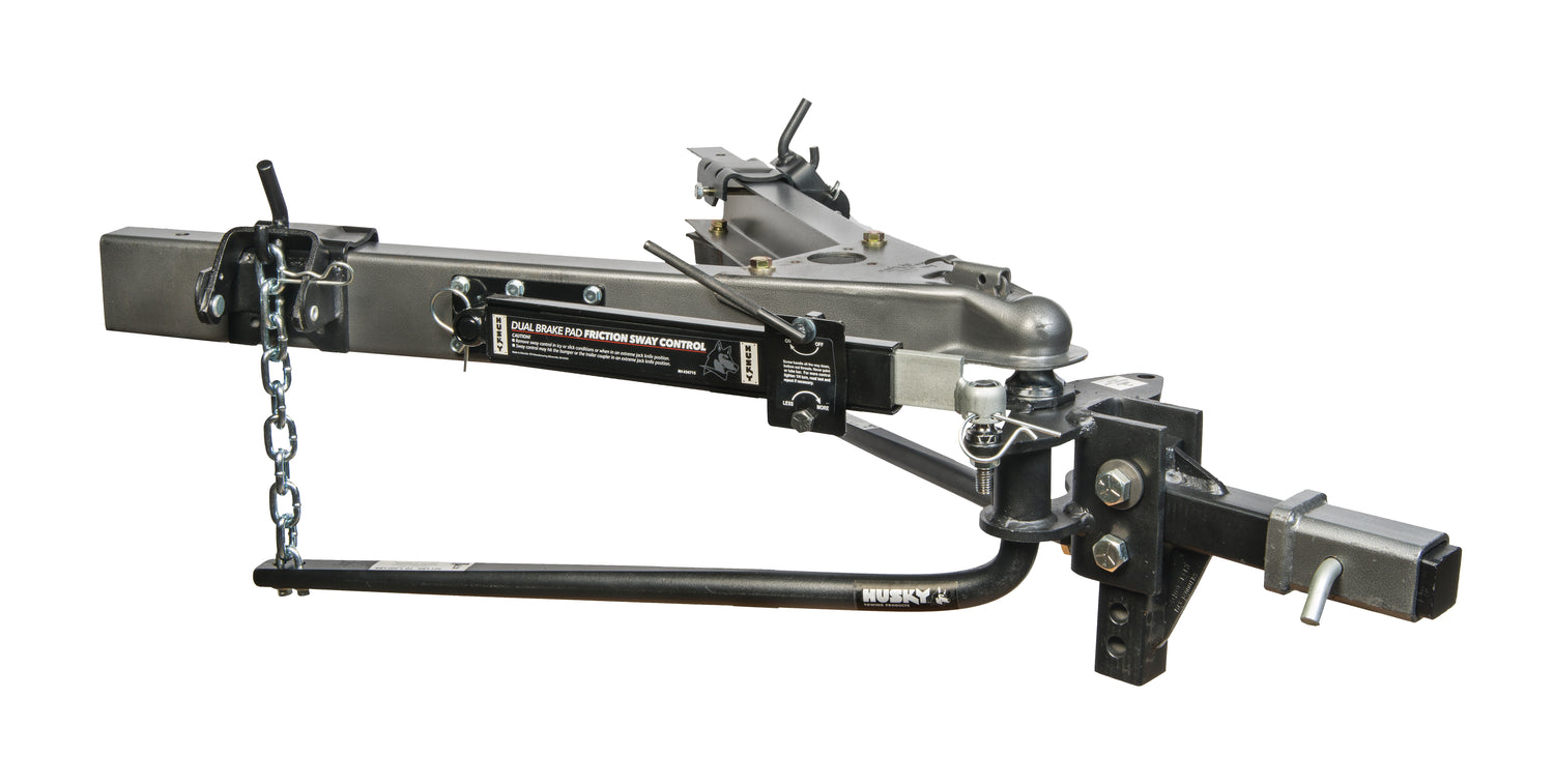 Husky Towing - 30849 Rnd Bar 1200 LB Tong With 10" Shank With 2-5/16" Ball With Sway Control Package