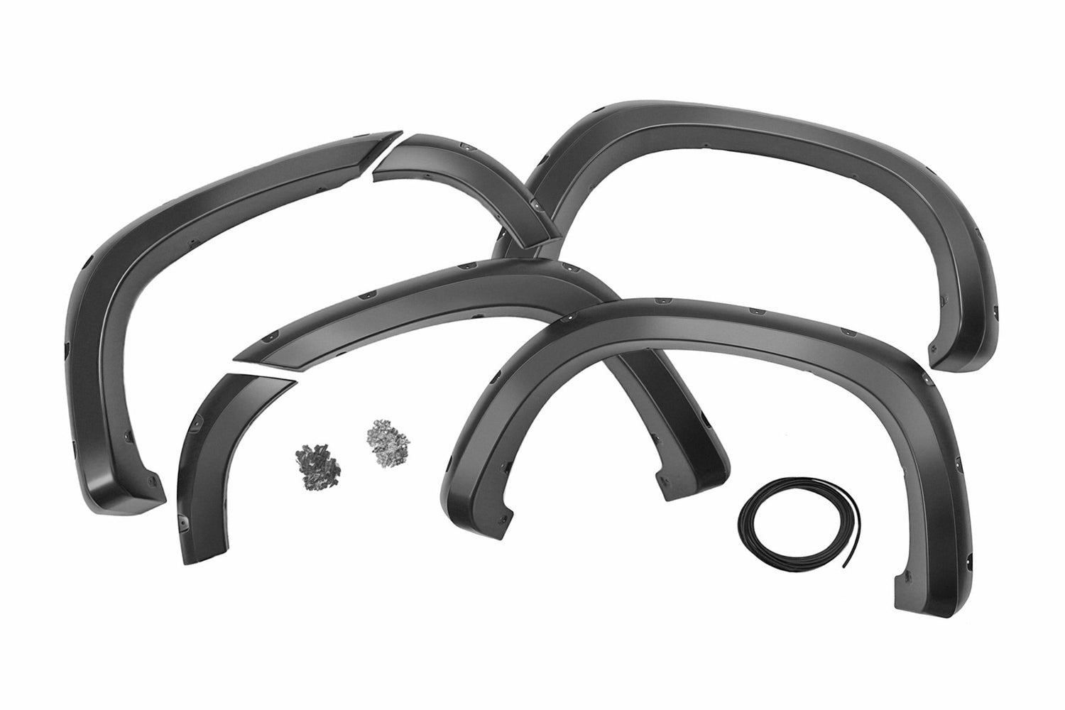 Rough Country - Pocket Fender Flares - G1C Overcast - Chevy Silverado 1500 2WD/4WD (2019-2021) - F-C11911A-G1C