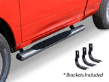 Go Rhino 684412652PS - 4" OE Xtreme SideSteps With Mounting Bracket Kit - Polished Stainless Steel
