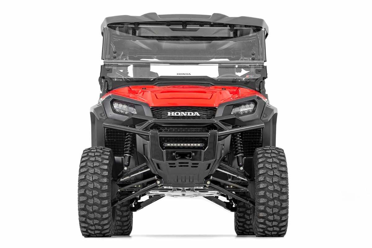 Rough Country - LED Light - Bumper Mount - 10" Black Slimline - Honda Pioneer 1000 Pioneer 1000-5 - 92001
