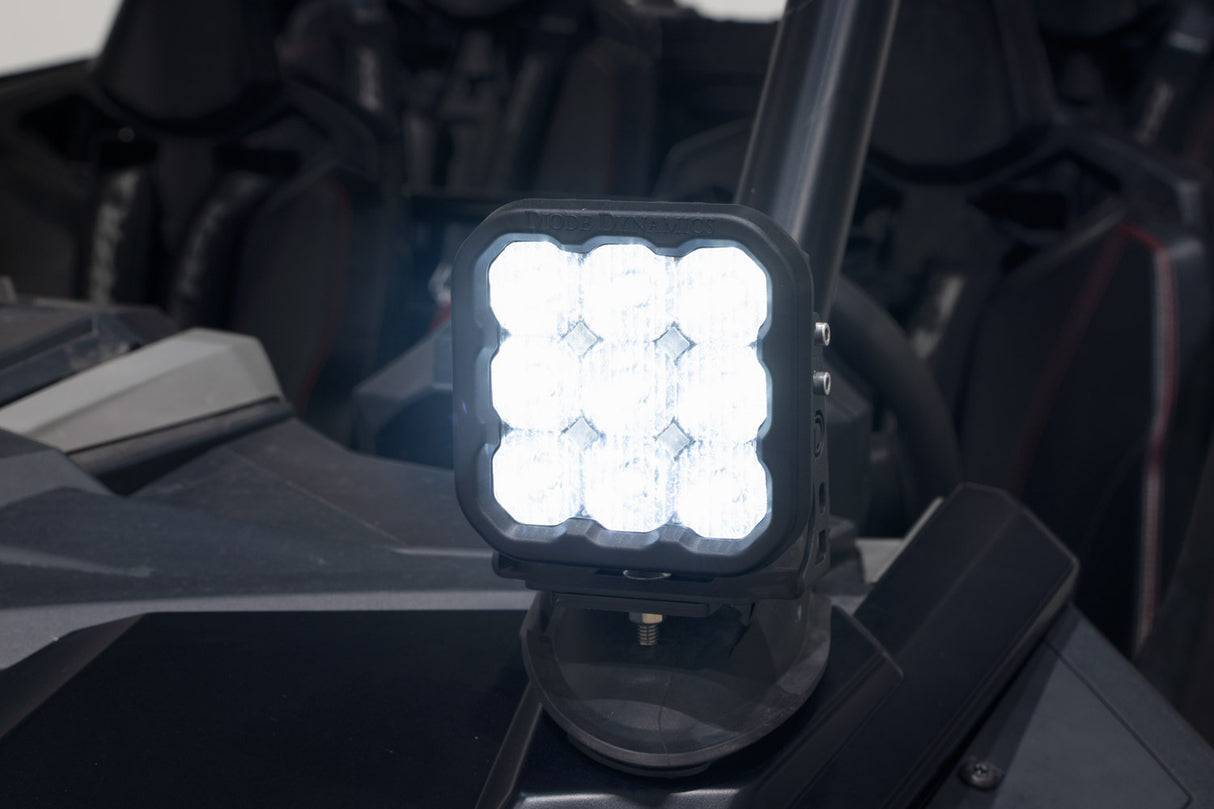 Diode Dynamics -Polaris RZR A-Pillar LED Pod Kit, SS5 Pro Yellow Combo - DD7642 - DD7642
