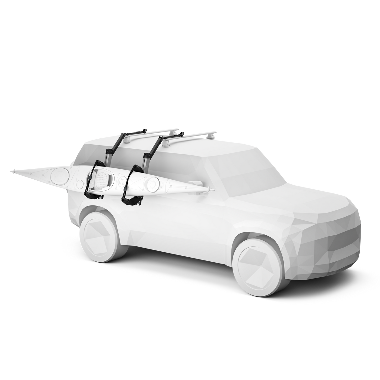 Thule - Hullavator Pro Roof Top Kayak Rack with Lift Assist - 898010