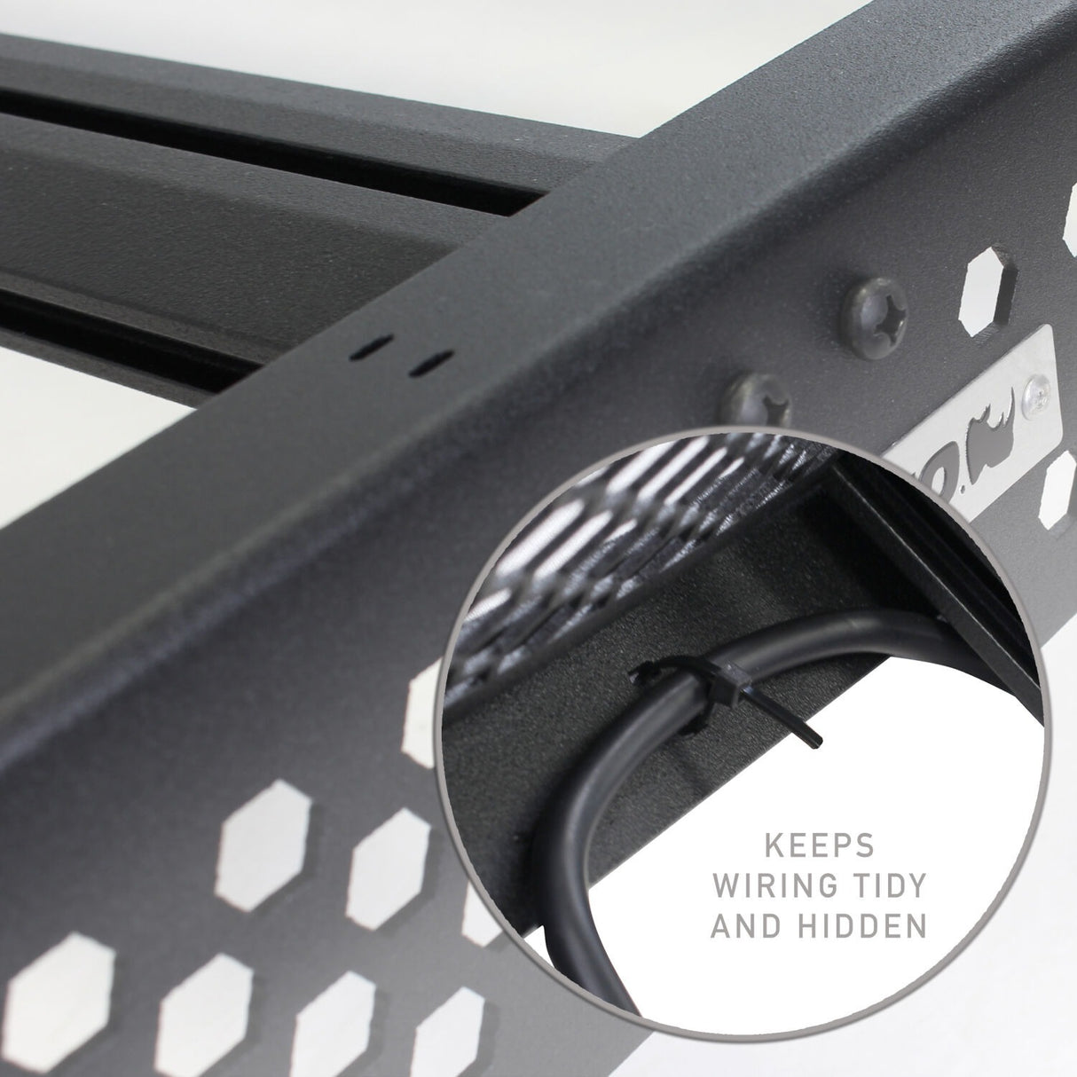 Go Rhino 5933110T - Ceros Low Profile Roof Rack - Textured Black