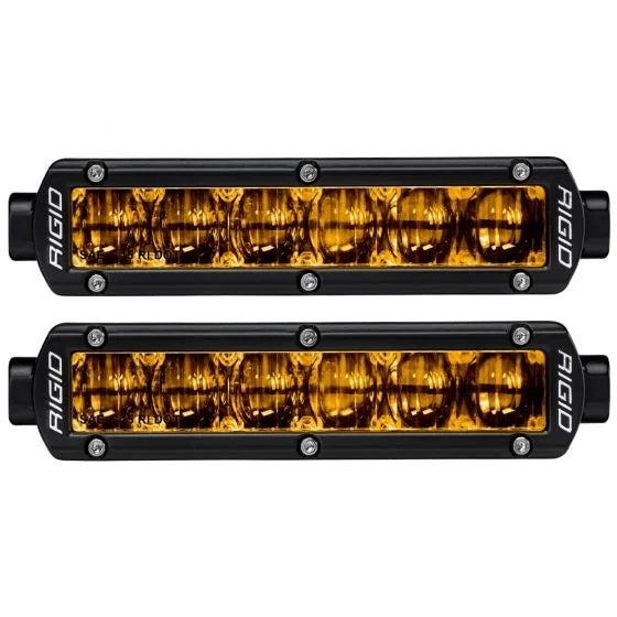 RIGID Industries - 906704 SR-Series DOT/SAE J583 6 Inch Selective Yellow LED Fog Light, Pair