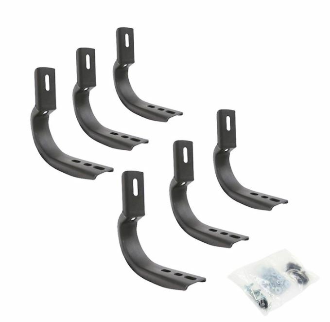 Go Rhino 6844295 - OE Xtreme Side Steps - Mounting Brackets Only -Textured Black