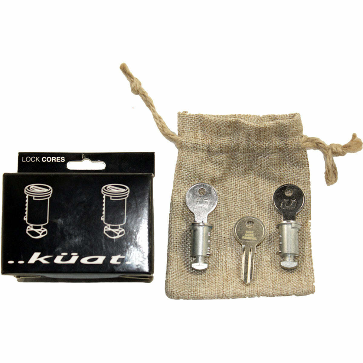 Kuat - 2 Lock Cores for Kuat System-Keyed 011-Includes 2 Keys and 1 Core Removal Key - LOCO-011