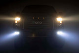 Rough Country - LED Light Kit - Fog Mount - Dual 2" Black Pairs - Flood - Ford F-150 (15-17) - 70833