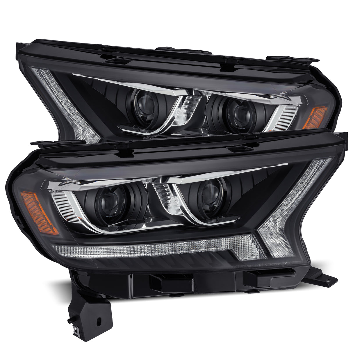 AlphaRex 880122 Projector Headlights Black