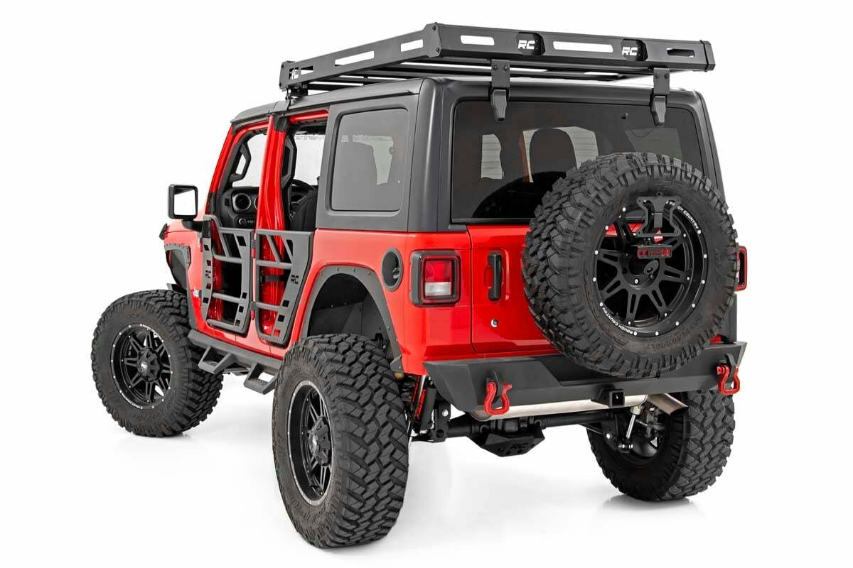 Rough Country - Roof Rack - Black Series Lights - Jeep Wrangler JL (18-23) Wrangler Unlimited (18-23) - 10622
