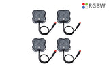 Diode Dynamics - RGBW Rock Light Installer Magnet Mount Kit w/Controller (4-pack) - DD7741C