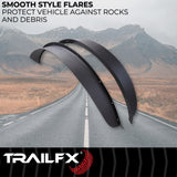 TrailFx - Rear Flat Fender Flares For Ford Bronco 4 Door (BR006T)