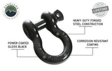 Overland Vehicle Systems - Recovery Shackle 19019901 3/4 4.75 Ton Black - 19019901