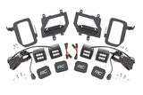 Rough Country - LED Light Kit - Fog Mount - Dual 2" Black Pairs - Spot Flood - Ford F-150 (15-17) - 70865