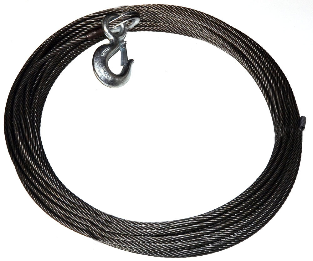 Warn - Replacement Steel Winch Rope - 3/8 in x 125 ft, EIPS - 23674
