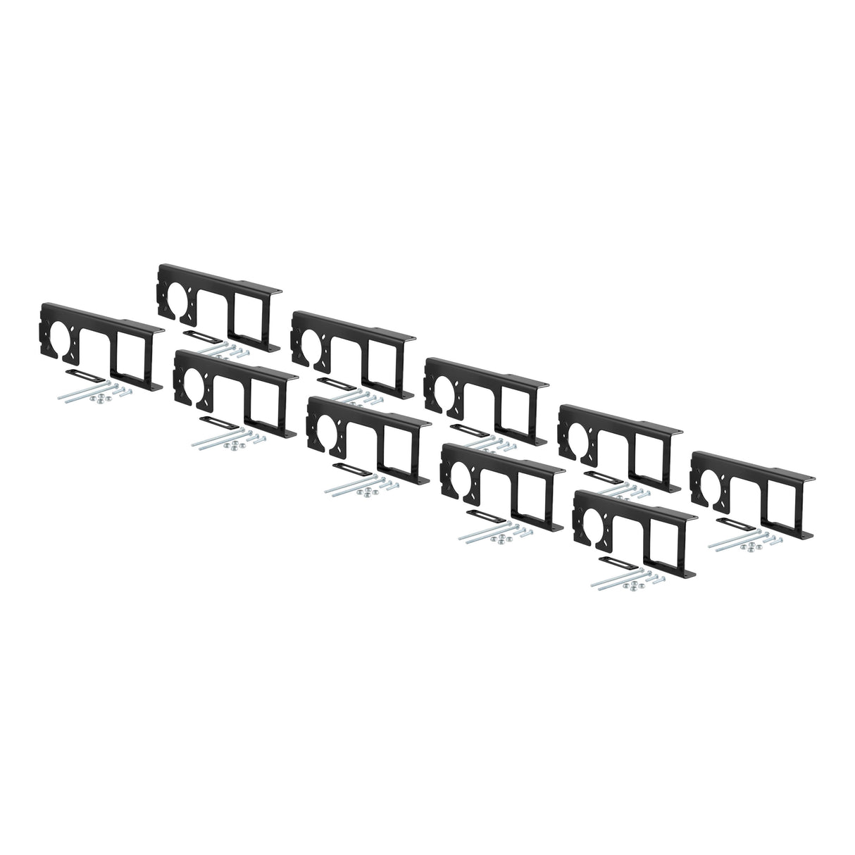 Curt - Easy-Mount Wiring Brackets for 4 or 5-Flat & 6 or 7-Round (2" Receiver, 10-Pack) - 58000010