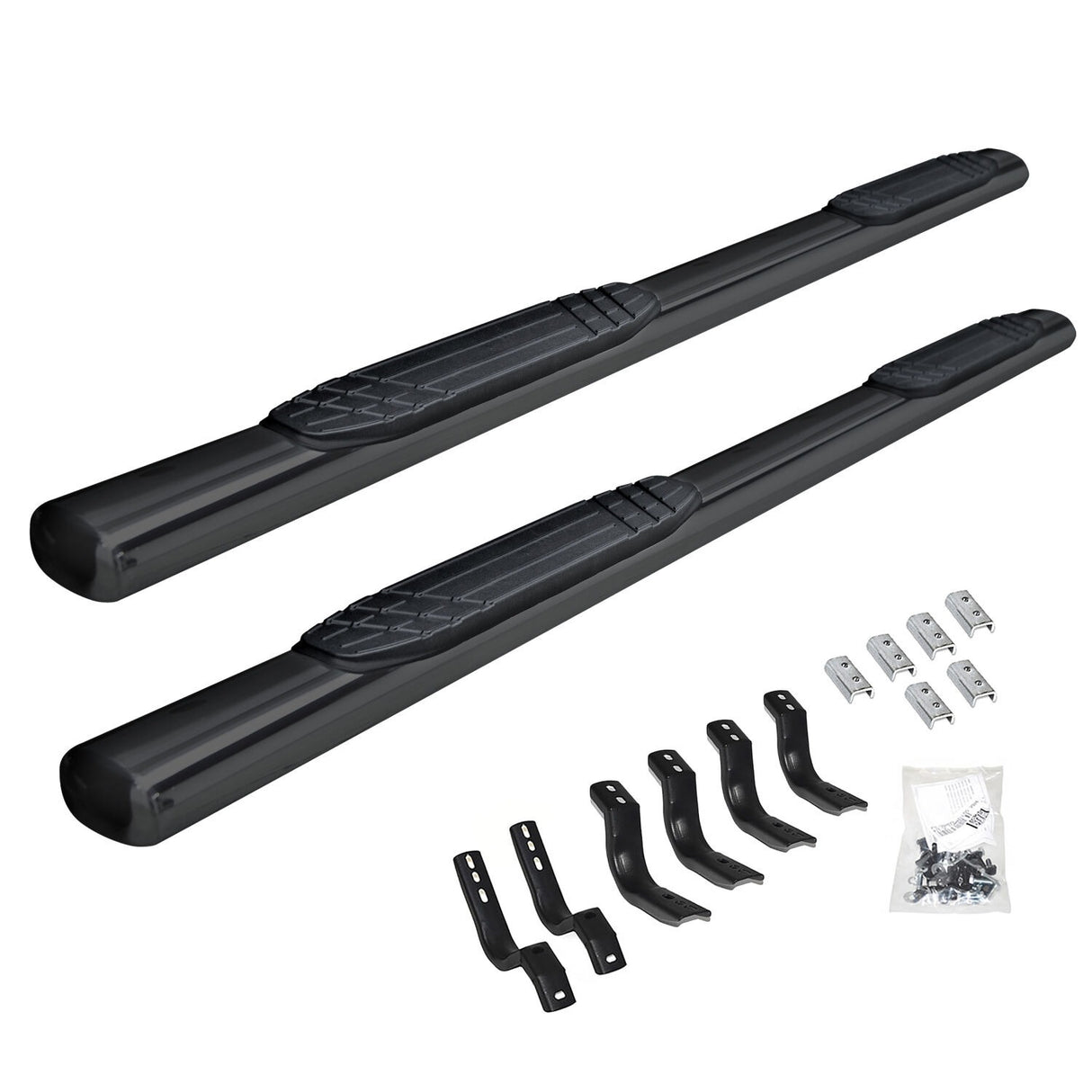 Go Rhino 684413675T - 4" OE Xtreme SideSteps With Mounting Bracket Kit - Textured Black