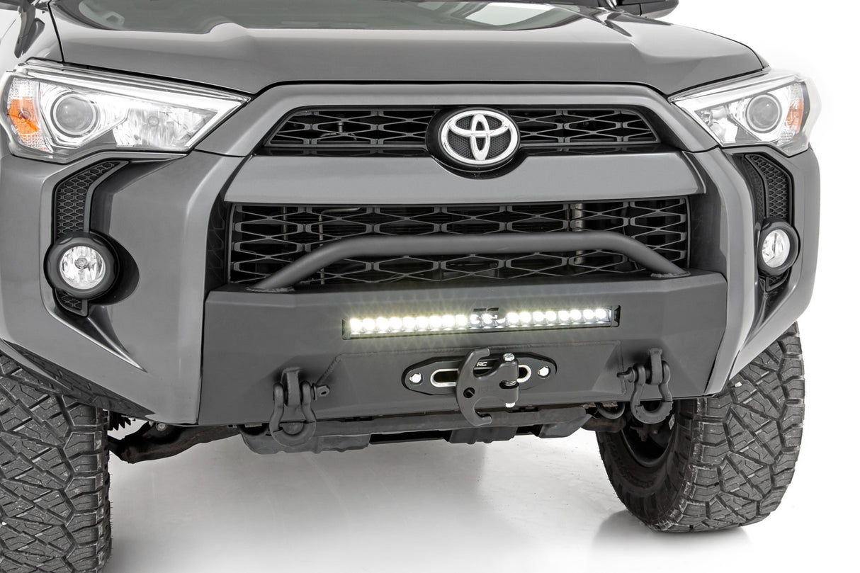 Rough Country - Front Bumper - Hybrid - 20" Blk LED - Toyota 4Runner 2WD 4WD (14-23) - 10744