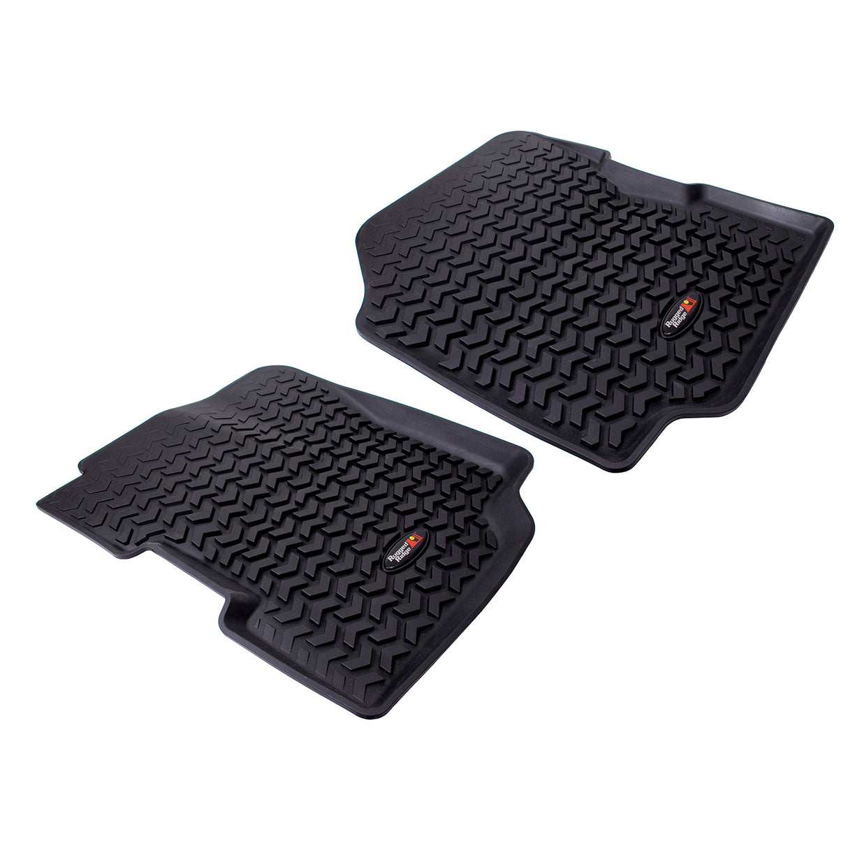 Rugged Ridge - Floor Liners, Front, Black; 76-95 Jeep CJ5/CJ7/CJ8/Wrangler YJ - 12920.21