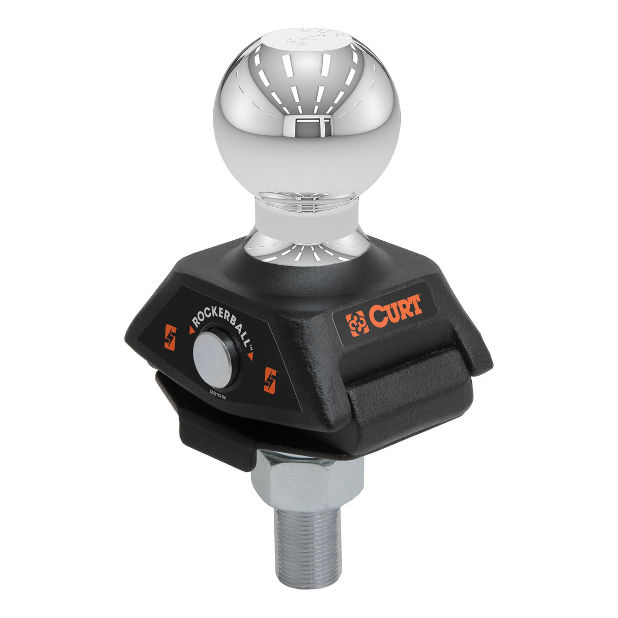 Curt - RockerBall 2" Cushion Hitch Trailer Ball (3/4" Shank, 3,500 lbs., Packaged) - 40246