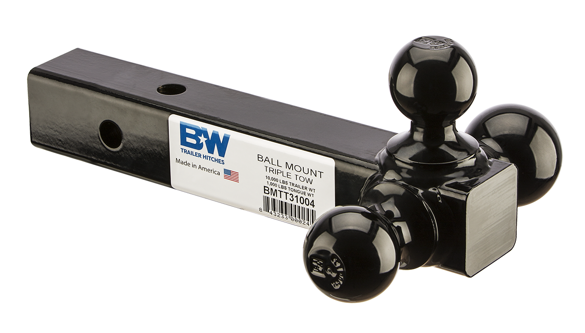 B&W Trailer Hitches - BMTT31004 10K Triple Tow Ball Mount