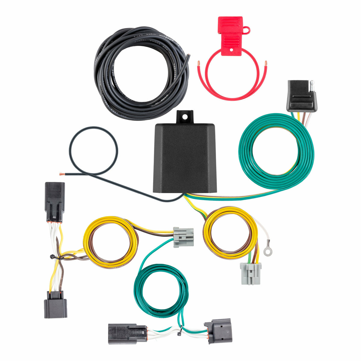 CURT 56571 Vehicle-Side Custom 4-Pin Trailer Wiring Harness, Fits Select Hyundai Santa Fe