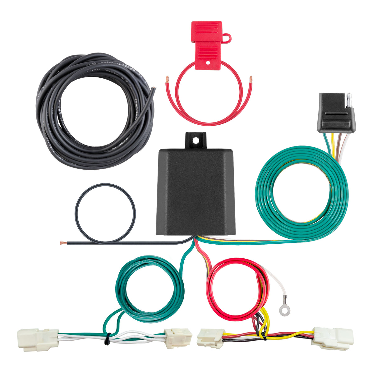Curt - Custom Wiring Harness, 4-Way Flat Output, Select Mitsubishi Outlander - 56467