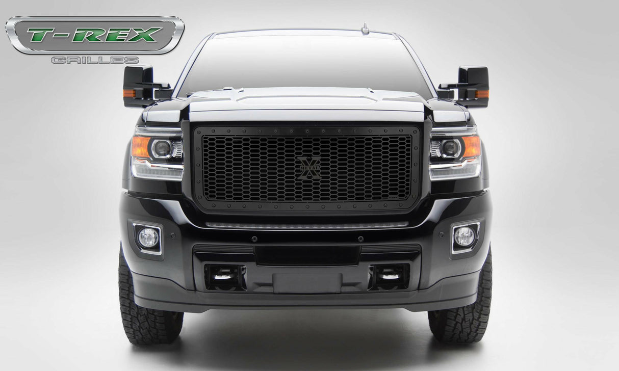 T-Rex Grilles - 1 Pc Laser Cut Pattern Mild Steel Stealth Laser X Grille Insert - 7712111-BR