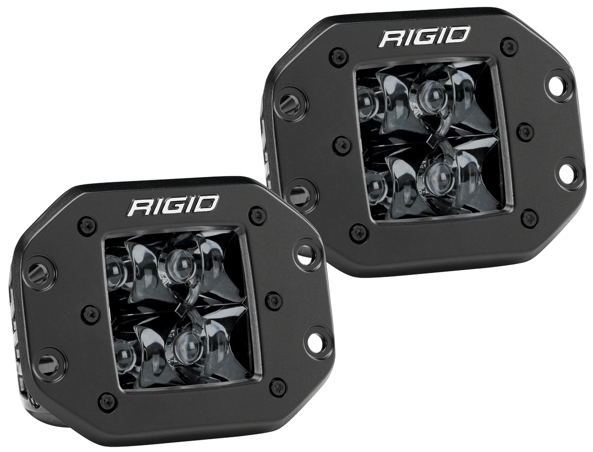 RIGID - D-Series PRO Spot Midnight Flush Mounts Pair - 212213BLK