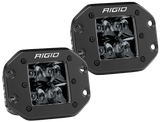 RIGID - D-Series PRO Spot Midnight Flush Mounts Pair - 212213BLK