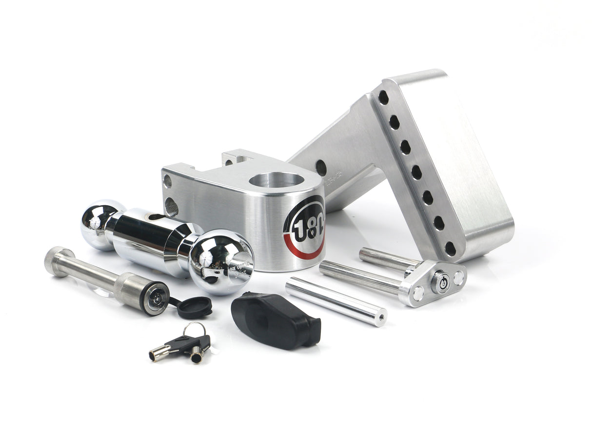 Weigh Safe - CTB4-2.5-KA Turnover Ball 4" Drop Hitch with 2.5" Shank- Keyed Alike WS05 Included