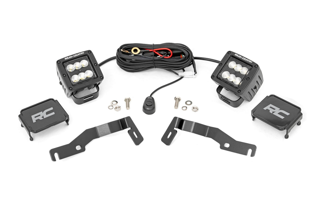 LED Light Kit - Ditch Mount - 2(in.) Black Pair - Flood - Toyota Tacoma (2024)