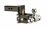 B&W Trailer Hitches - TS10033BB B&W Tow And Stow Dual Ball 2" Adj Ball Mount 3" Drop/3-1/2" Rise, Browning