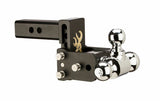 B&W Trailer Hitches - TS10033BB B&W Tow And Stow Dual Ball 2" Adj Ball Mount 3" Drop/3-1/2" Rise, Browning