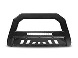 Armordillo 2006-2009 Mitsubishi Raider AR Series Bull Bar W/LED - Matte Black W/Aluminum Skid Plate