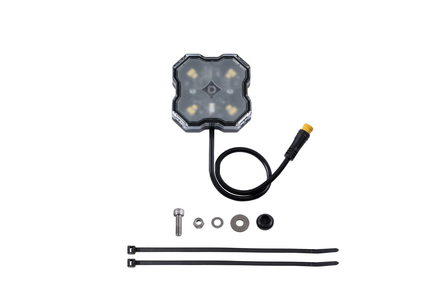 Diode Dynamics - Stage Series Single-Color LED Rock Light, White Diffused M8 (one) - DD7435