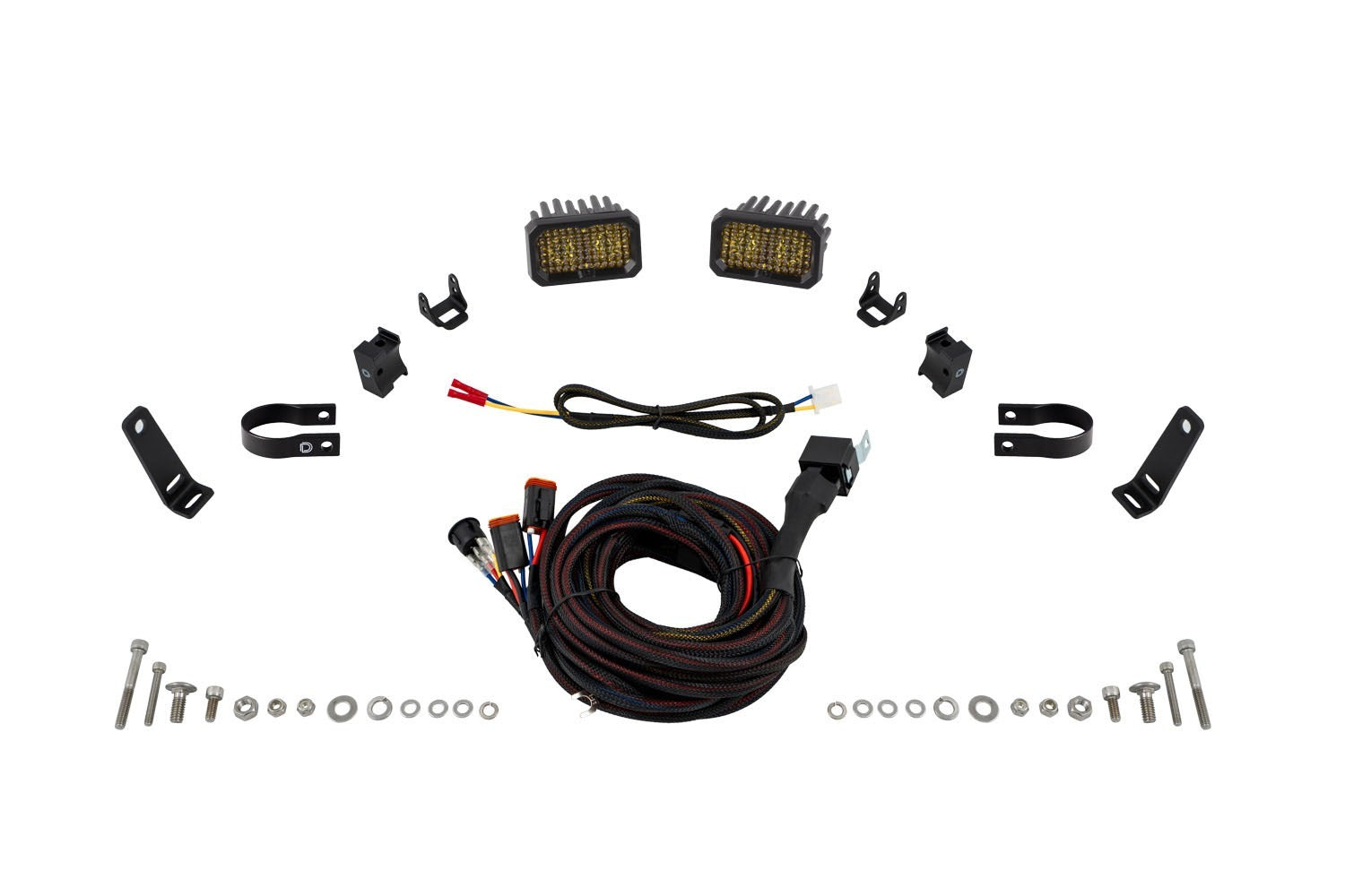 Diode Dynamics -Stage Series 1.5 Inch Roll Bar Chase Light Kit, SSC2 Sport Yellow (pair) - DD7732 - DD7732