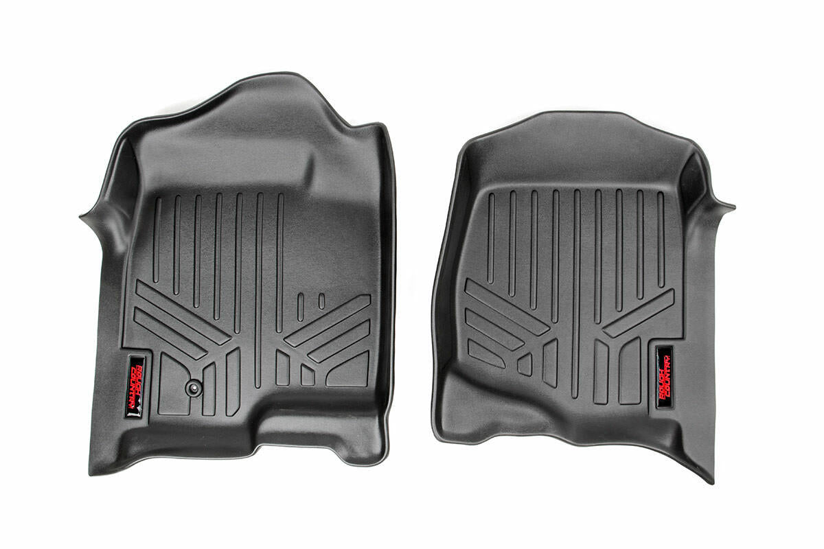Rough Country Floor Mats - Front - Chevy GMC 1500 2500HD 3500HD (07-13) - M-2071