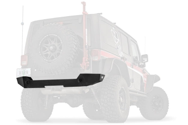 Warn - Elite Rear Bumper for 2007-2017 Jeep Wrangler JK - Tire Carrier Compatible - 89525