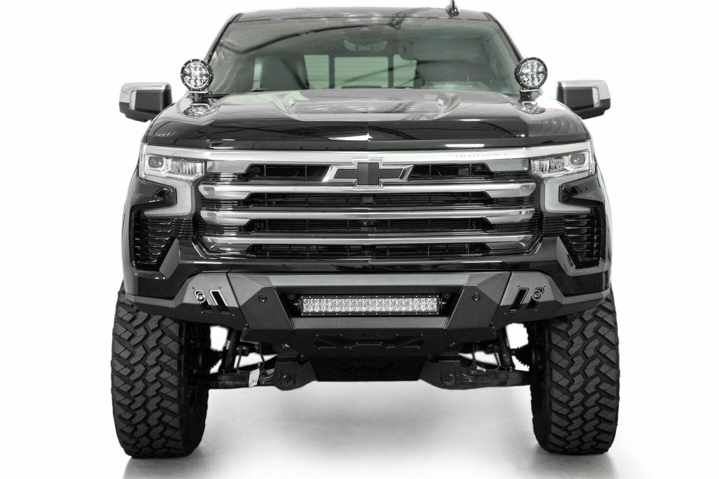 Addictive Desert Designs - Chevy Silverado 1500 Black Label Front Bumper - F140300010103