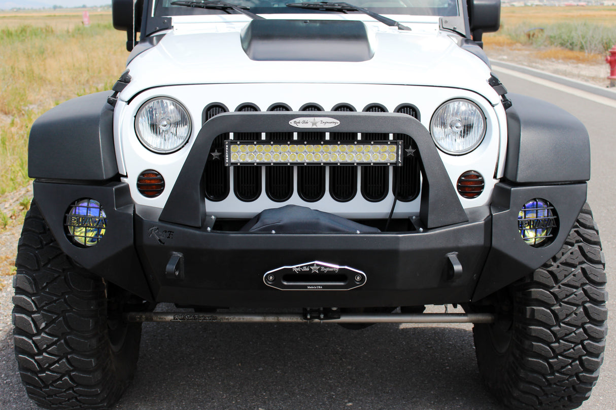 Rock-Slide Engineering FB-FM-JK RIGID FULL FRONT BUMPER / COMPLETE / MODULAR
