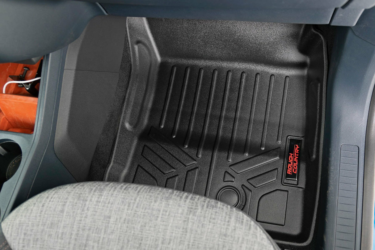 Rough Country Floor Mats - Front and Rear - Ford Maverick 4WD (2022-2023) - M-51102